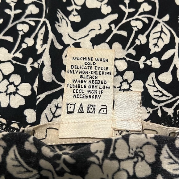 Max Studio Size S Floral Black & White Midi Dress - Picture 3 of 5